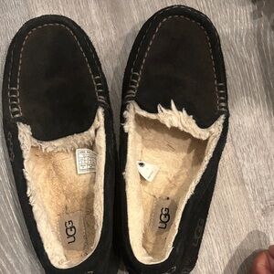UGG Men's Dark Brown Suede Loafers